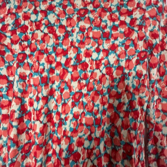 Halogen Womens Floral Button Up Cardigan Sweater Medium Lightweight Multicolor - Picture 3 of 9